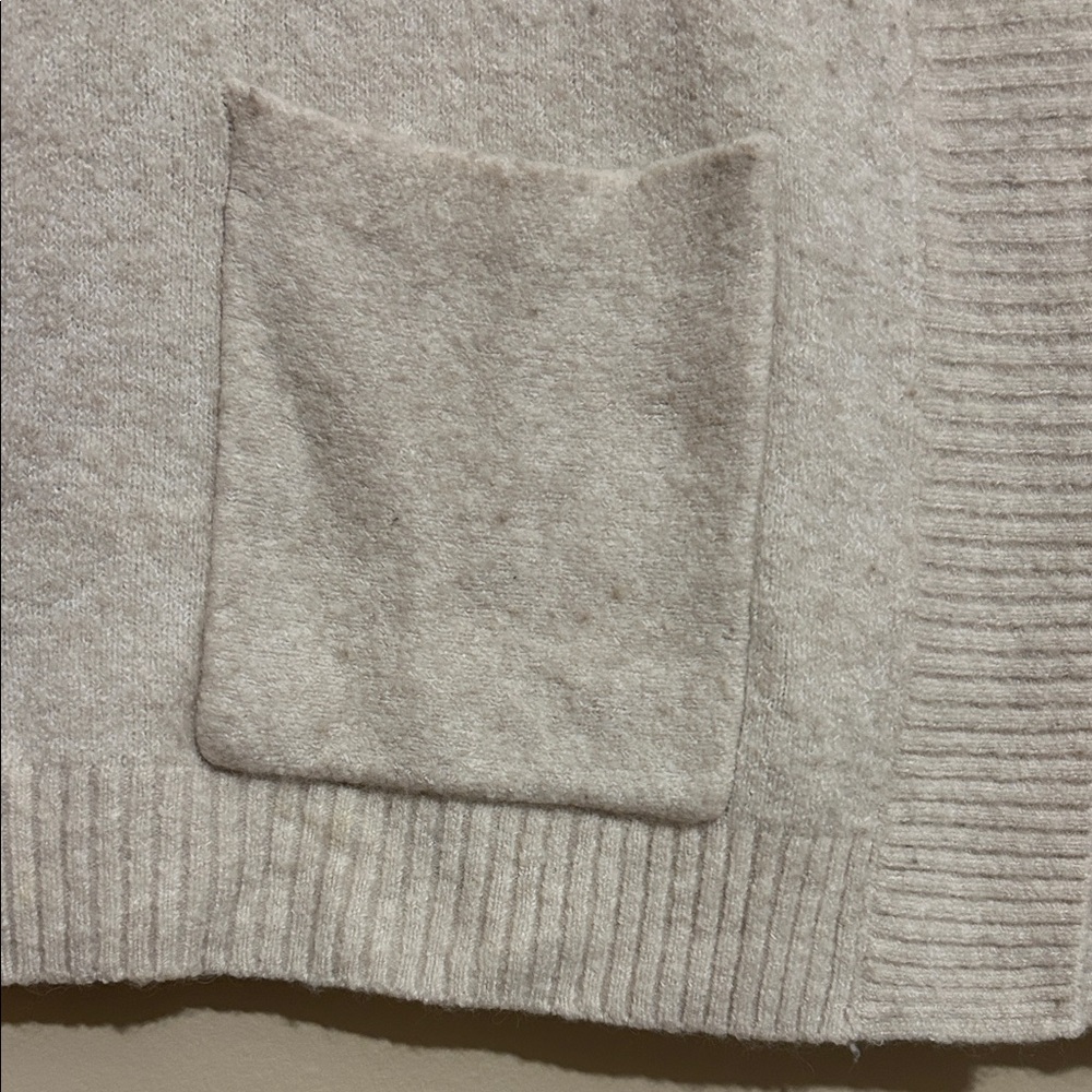 GAP Women's Light Gray Open Cardigan - Picture 3 of 10